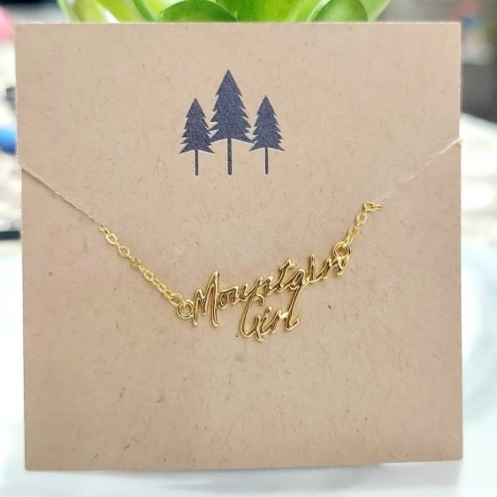 *NEW!* Gold Mountain Girl Necklace